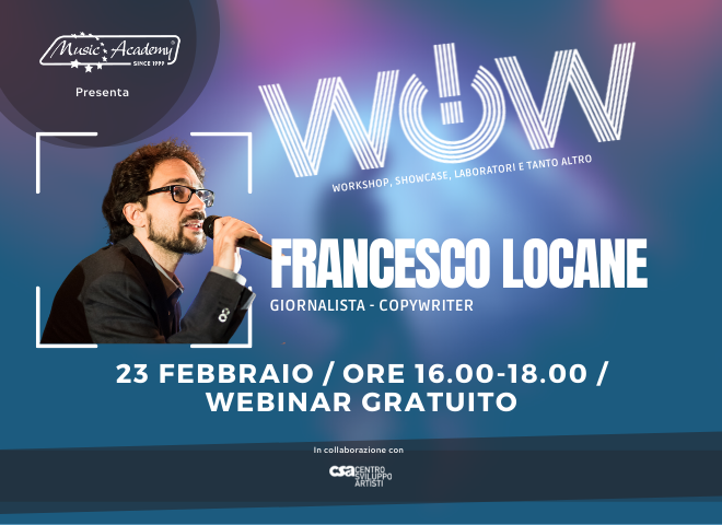 FRANCESCO LOCANE WEBINAR WOW